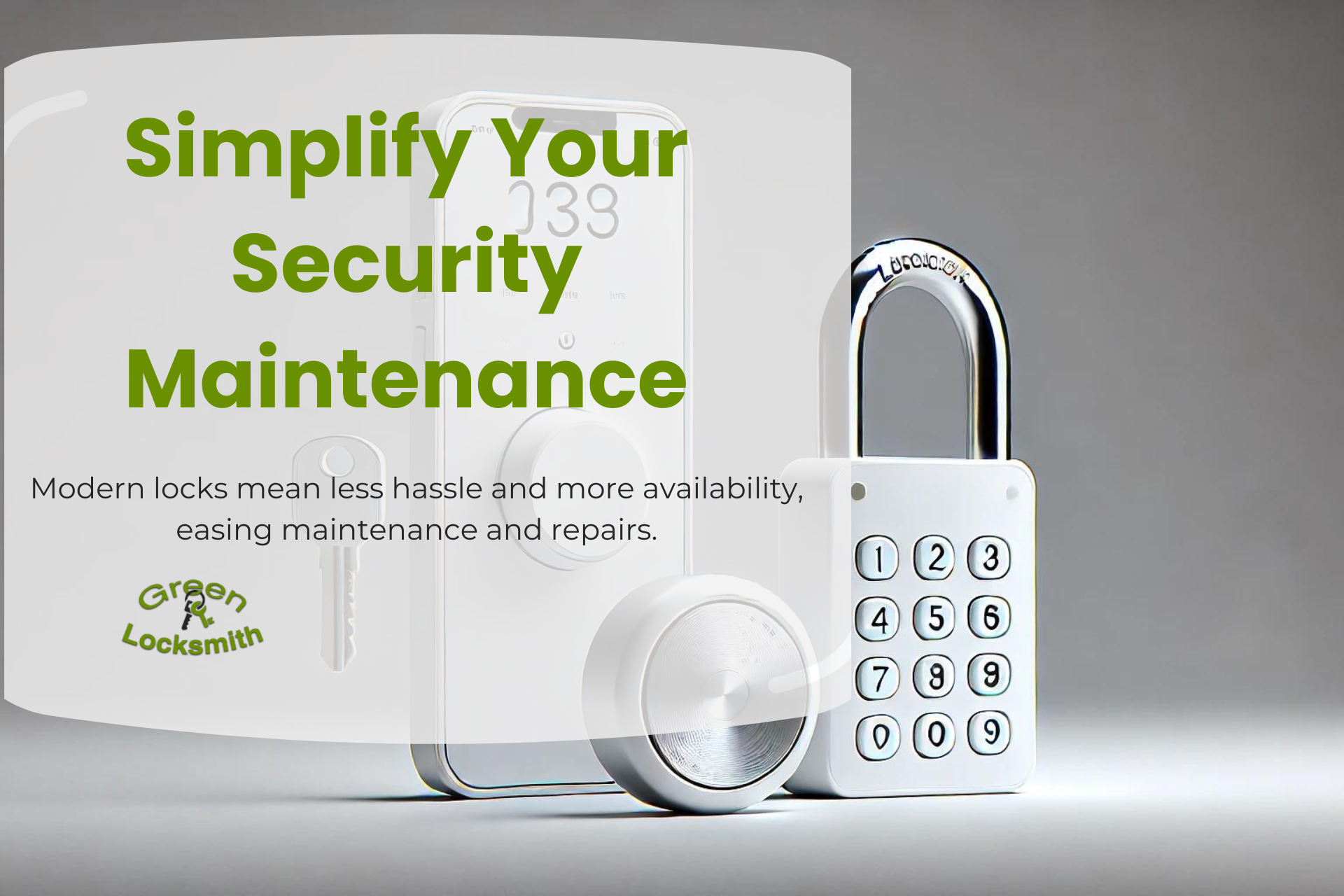 Modern lock solutions simplifying maintenance, a step ahead of outdated lock technology.