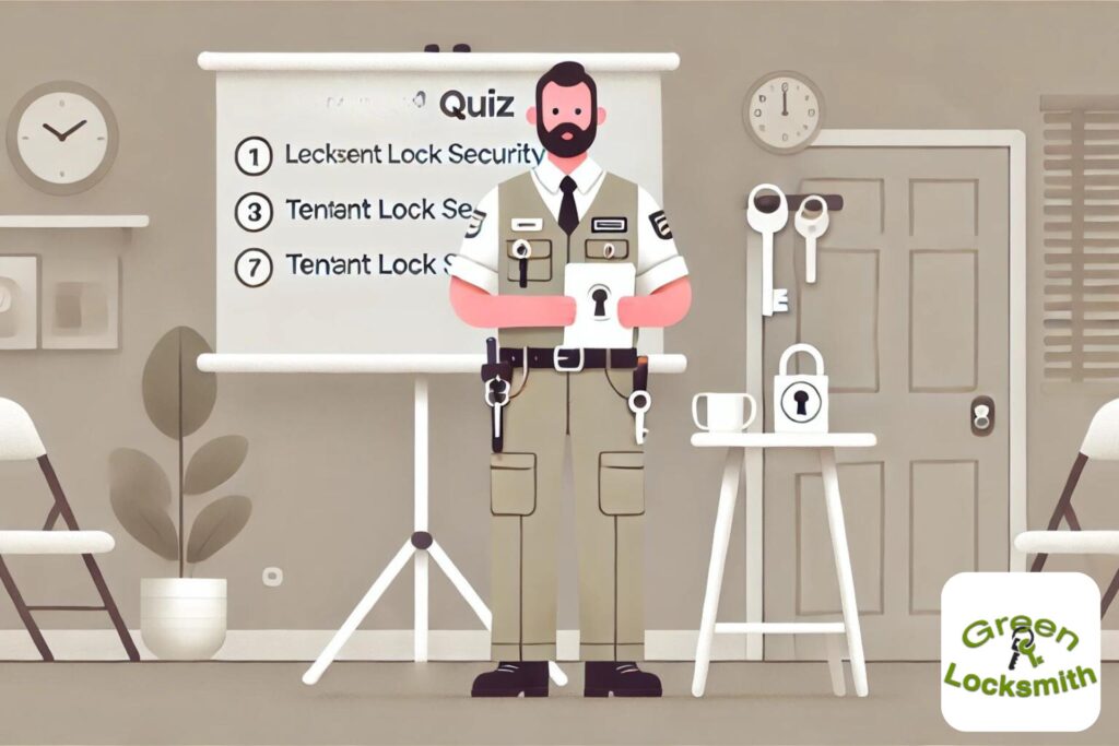 Locksmith Dave leads a quiz on changing locks between tenants.